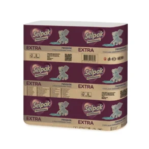 Selpak Hndkldeark hvid FSC 2 lags, 2400 ark, 22x24 cm / 60 kolli/palle