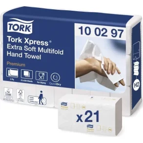 Tork Premium Extra soft, 4-fold H2 Xpress, 2100 stk 100297