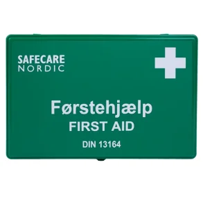 Frstehjlpskasse SafeCare, Grn med indhold