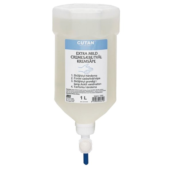 Cremesbe uden farve og parfume, 1 liter