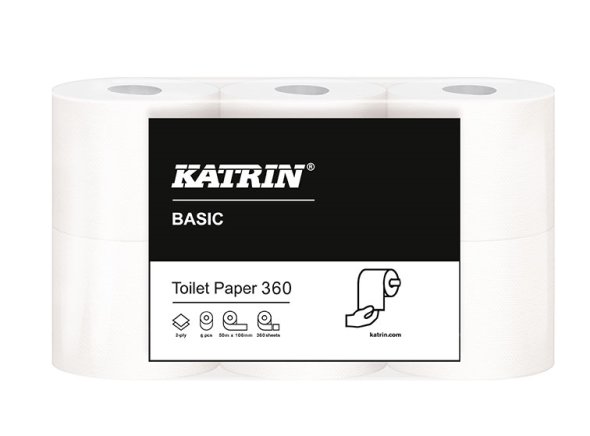 Katrin Basic natur toiletpapir 42 ruller/kolli