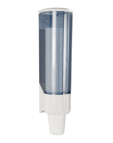 Dispenser t/ drikkebger hvid plast 21cl