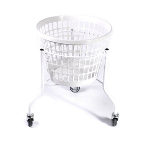 Vaskerivogn, 3 hjul 60 cm hvid 530 x 530 x 600 mm.