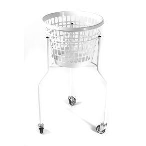 Vaskerivogn, 3 hjul 60 cm hvid 530 x 530 x 900 mm.