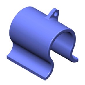 Clips til skke holder 16 mm bl