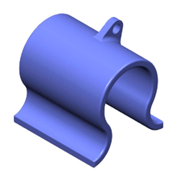 Clips til skke holder 16 mm bl