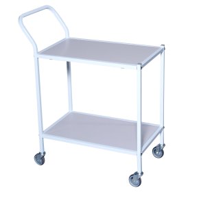 Rullebord/Bordvogn med hndtag, 2 hylder