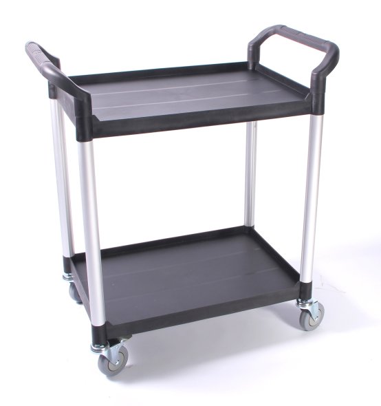 Rullebord i fiberplast - 2 hylder