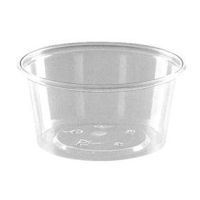 Dressingbgre klar, rund,  80 ml, 1000 stk