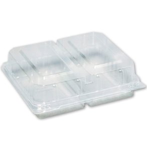 Plastbakke m/hngslet, 2 rums, 396 stk