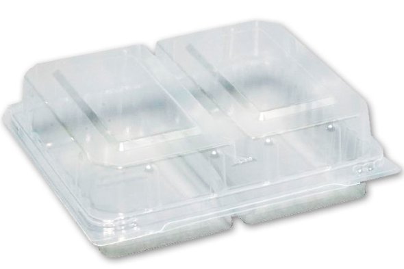 Plastbakke m/hngslet, 2 rums, 396 stk