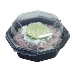 Plastbakke m/lg, 118x118x60 mm, 375 stk	  