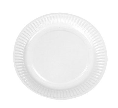 Paptallerken Verive 23xH1cm Clay-coated FSC Hvid 5 x 100 stk