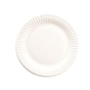 Paptallerken Hvid standard bionedbrydelig, 15 cm 2000 stk/krt 