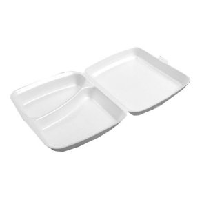 Skumbakke m/ lg hvid, 2 rums, 125 stk