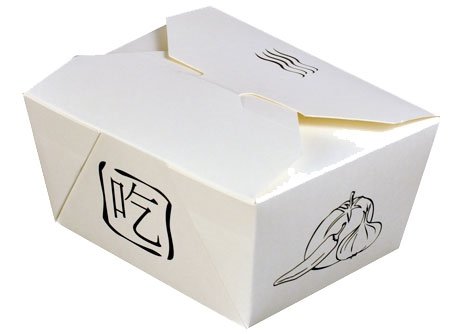 Kinaske mellem, hvid PE 90x110x65 mm , 400 stk 700 ml