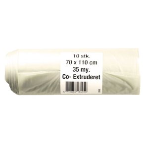 Superskke LDPE 70 x 110 cm 25 MY, 10 stk pr. rulle