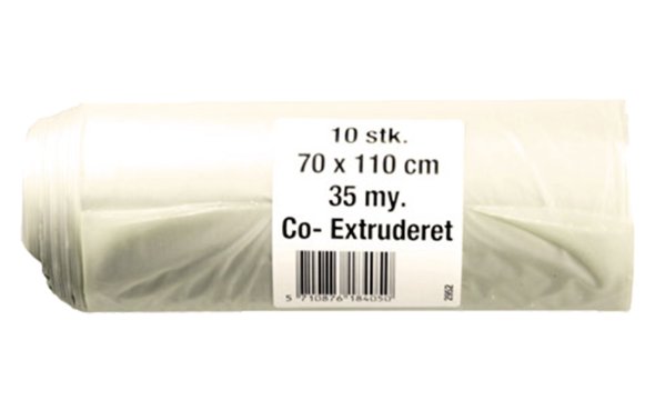 Superskke LDPE 70 x 110 cm 25 MY, 10 stk pr. rulle