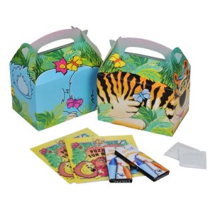 Menuboks,  ass., med legetj, karton &  Malerhfte, 100 stk