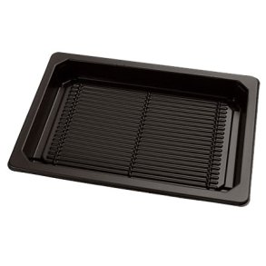 Bakke, Sort, A-PET, 166x115x20 mm, 400 stk/krt ( MED LG