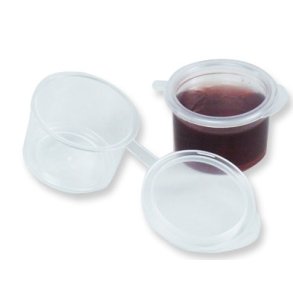 Soyabger med hngslet lg i klar 15 ml 1 pc  250 stk