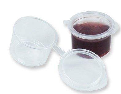 Soyabger med hngslet lg i klar 15 ml 1 pc  250 stk