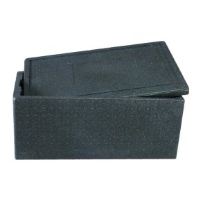  Termotransportkasse m/ lg EPS sort 60x40x28 cm