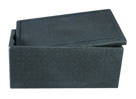  Termotransportkasse m/ lg EPS sort 60x40x28 cm
