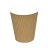 Kaffebger Pap 90xH110mm 30cl 12oz Ripple Wall Natur 25 stk 