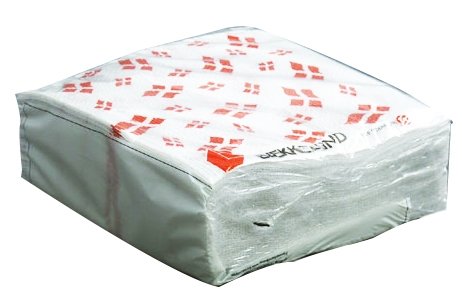Fdselsdagsservietter Rd/hvid 1-Lags 33 x 33 cm, 2400stk.
