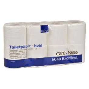 Toiletpapir, 2 lags, Hvid, 35 m, 64 ruller
