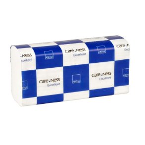 Hndkldeark Hvid z-Fold 2 lags 24x23,5 cm, 4000 ark