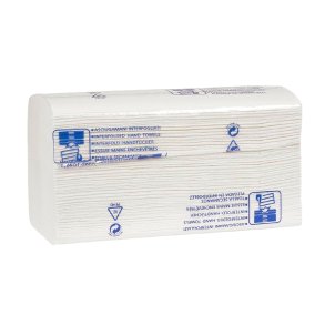 Hndkldeark hvid interfold 2 lags