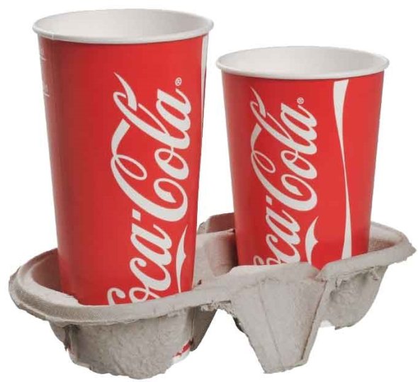 Kopholder til 2  kopper, pap 480 stk