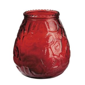 Lysbowle, rd, 60 timer, 12 stk