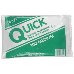 Quick Engangshandsker, Medium, 100 stk