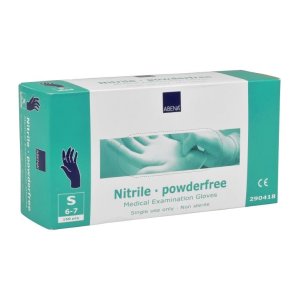 Nitrilhandsker, uden pudder Bl, Small, 100 stk/pak - 100 pakker