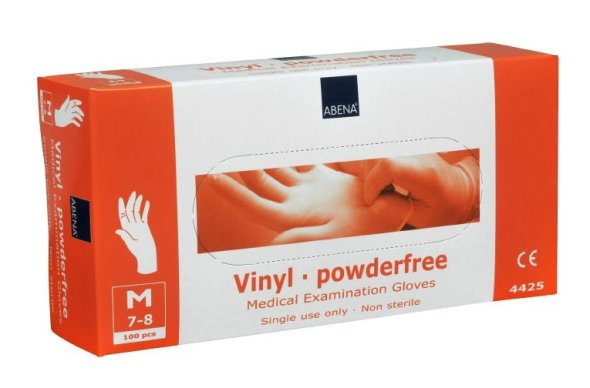 Vinylhandsker, uden pudder Medium, 100 stk/pak - 100 pakker