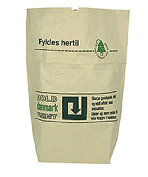 Papirs affaldsskke, 2 lags, 700/250x950 mm 110 liter, 50 stk