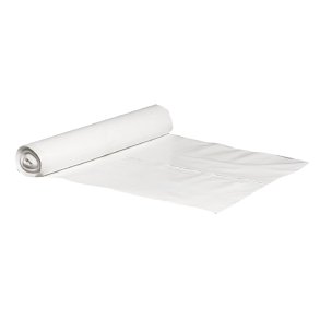 Affaldsskke, hvid LDPE 87 MY, 87 x 140 cm, 8 ruller/kolli