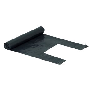 Skke med knudehndtag LDPE sort, 75 x 139 cm 8 stk/rl, 15 rl