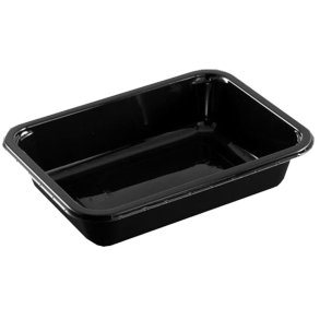 Bakke 1-rum 2187-1G 765 ml 187x137x45 mm CPET Sort 432stk
