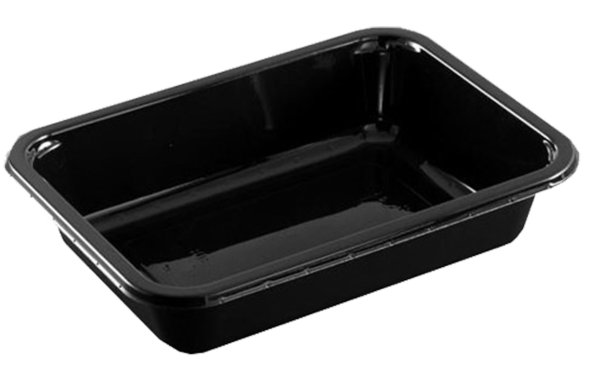 Bakke 1-rum 2187-1G 765 ml 187x137x45 mm CPET Sort 432stk