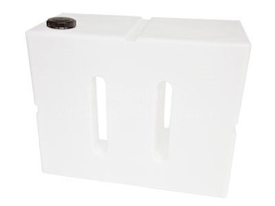 Vandtank lodret, rumopdelt, 650 liter