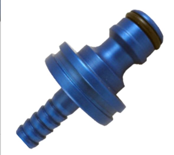 Slangenippel Bl aluminium Gardena 8 mm