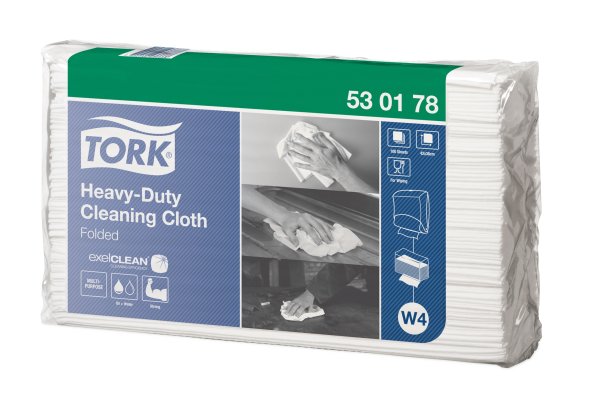 Tork Aftrringsklud Top-Pak Hvid 100 ark, 5 stk/krt