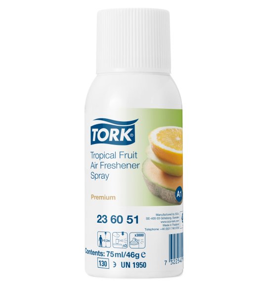 Tork Airfreshener Spray Tropisk frugt 75 ml, 1 stk