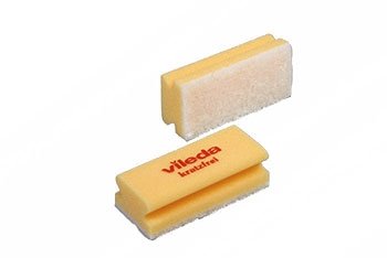 Vileda Svamp Super, Hvid, 10 stk, 7,5 x 15 cm