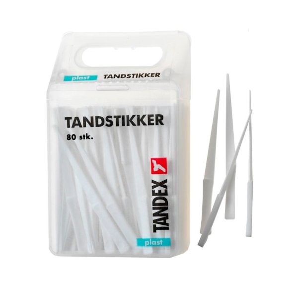Tandstikker, Tandex, trekantet 12 sker a 80stk/pak
