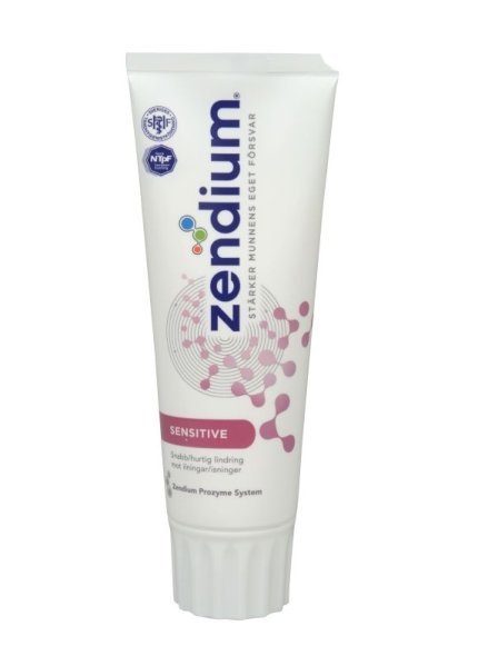 Tandpasta, Zendium, Sensitiv, 75 ml, 12 stk